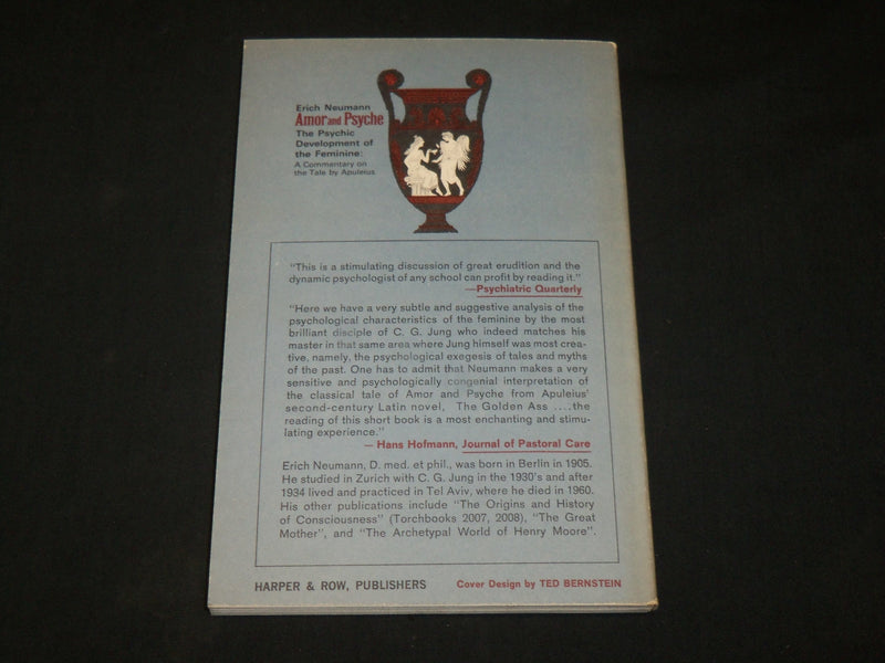 1962 AMOR AND PSYCHE SOFTCOVER BOOK BY ERICH NEUMANN - FEMININE - J 6112