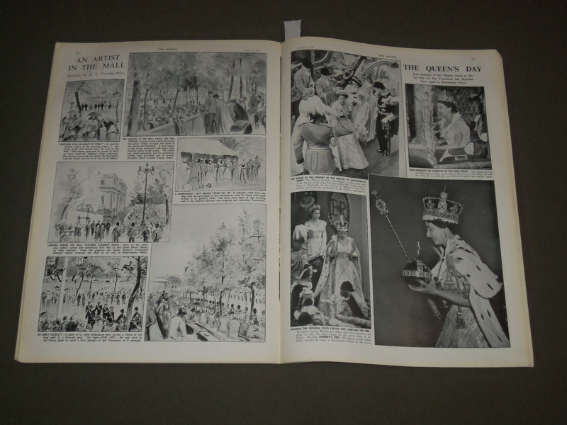 1953 JUNE 6 THE SPHERE MAGAZINE - CORONATION OF QUEEN ELIZABETH II - SP 8307