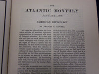 1906 THE ATLANTIC MONTHLY MAGAZINE LOT OF 10 - NICE STORIES & ARTICLES - WR 334