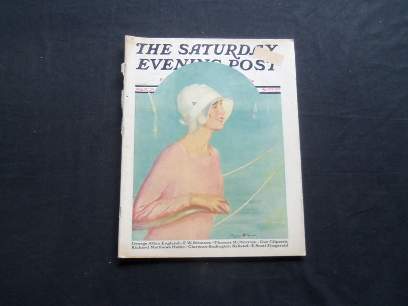 1929 AUGUST 17 THE SATURDAY EVENING POST MAGAZINE - ILLUSTRATED COVER -SP 1352