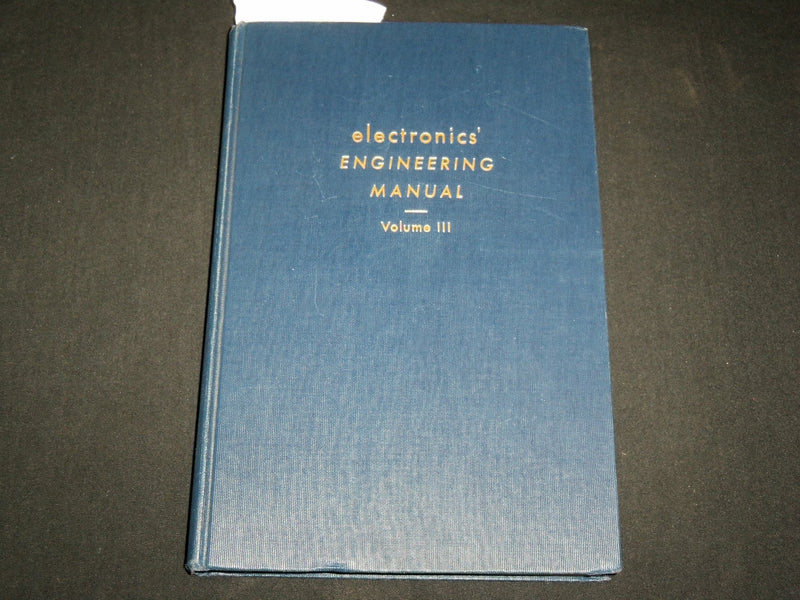 1950'S ELECTRONICS ENGINEERING MANUAL BOOK VOLUME NO. 3 - KD 6360