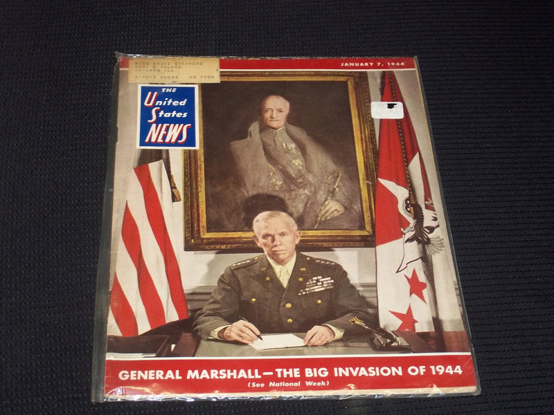 1944 JANUARY 7 UNITED STATES NEWS MAGAZINE - GENERAL MARSHALL COVER - E 3541