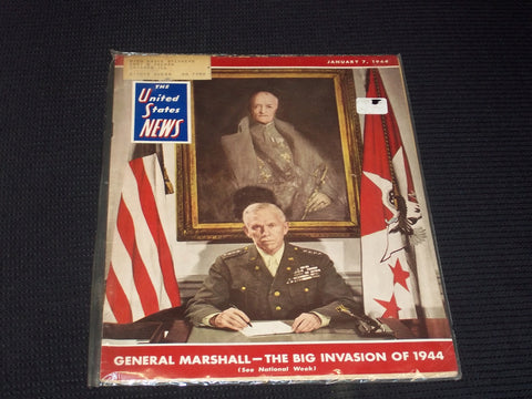 1944 JANUARY 7 UNITED STATES NEWS MAGAZINE - GENERAL MARSHALL COVER - E 3541
