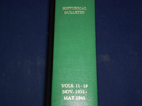 1932-1941 THE HISTORICAL BULLETIN REVIEW OF SERVICE TEACHERS VOLUME - KD 1523