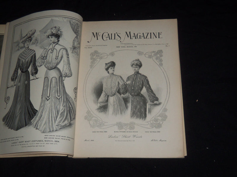 1904 MARCH MCCALL'S MAGAZINE - GREAT FASHION ILLUSTRATIONS & ADS - ST 5359