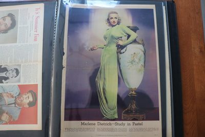 HOLLYWOOD GIANT SIZE SCRAPBOOK - MARLENE DIETRICH - #3
