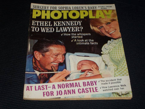1969 SEPTEMBER PHOTOPLAY MAGAZINE - ETHEL KENNEDY FRONT COVER - E 894