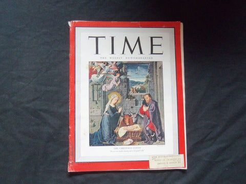 1945 DECEMBER 24 TIME MAGAZINE - THE NATIVITY - T 1000