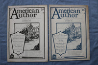 1931-1932 AMERICAN AUTHOR MAGAZINE - LOT OF 8 - E 26440