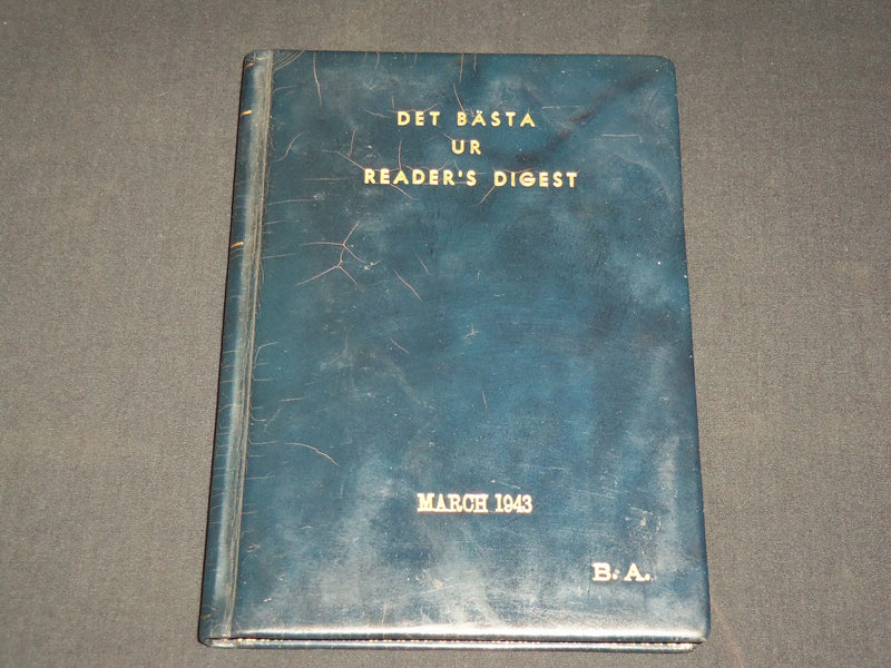 1943 MARCH DET BASTA UR READER'S DIGEST SWEDISH MAGAZINE - HARD BOUND - KD 6399