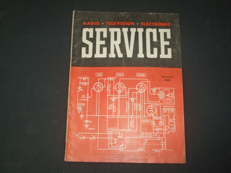 1946-1957 SERVICE - TELEVISION-RADIO MAGAZINE - LOT OF 5 - O 212J
