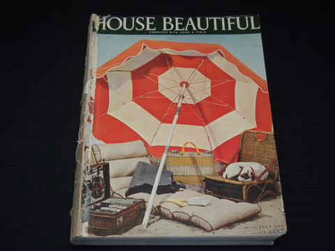 1937 JULY-DECEMBER HOUSE BEAUTIFUL MAGAZINE BOUND VOLUME - NICE COVERS- KD 4727F