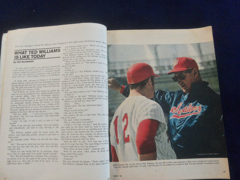 1969 JUNE SPORT MAGAZINE - WHAT TED WILLIAMS IS LIKE TODAY - ST 7254