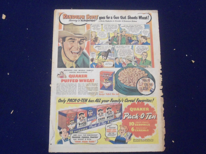 1930'S-1950'S MOVIE STAR COLOR COMICS ADS - LOT OF 5 - NP 5259