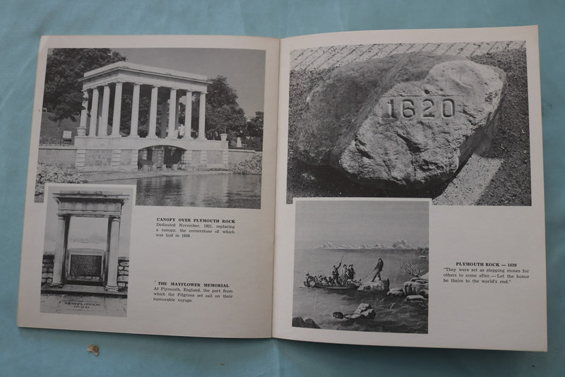 1958 PLYMOUTH MASSACHUSETTS IN PICTURES SOFTCOVER BOOK - K 3423