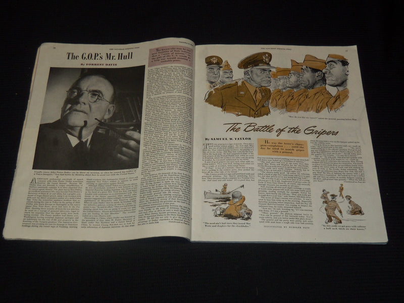 1944 SEPT 16 THE SATURDAY EVENING POST MAGAZINE- NORMAN ROCKWELL COVER- SP 2476R