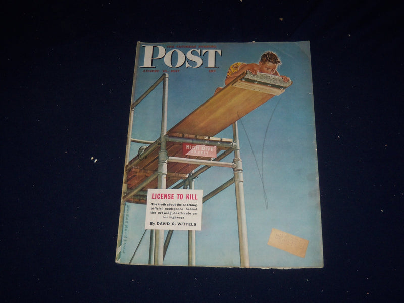 1947 AUG 16 THE SATURDAY EVENING POST MAGAZINE - NORMAN ROCKWELL COVER - SP 5772