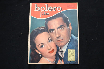 1952 AUGUST 10 BOLERO FILM MAGAZINE - TYRONE POWER & ANN BLYTH COVER - E 25902