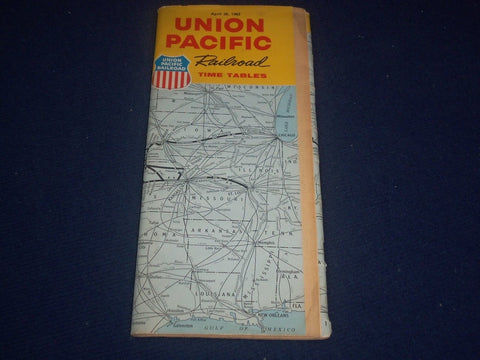 1963 APRIL 28 UNION PACIFIC RAILROAD TIME TABLES GUIDE - GREAT INFO - J 5726