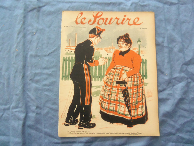 1903 JULY 18 LE SOURIRE MAGAZINE - ILLUSTRATED COMEDY - FRENCH TEXT - SP 4865T