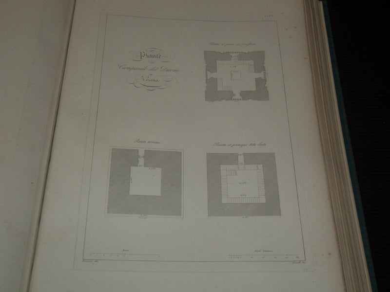1862 LE FABBRICHE DI MICHELE SANMICHELI VOLUME LOT OF 2 - 150 PLATES - Z 283