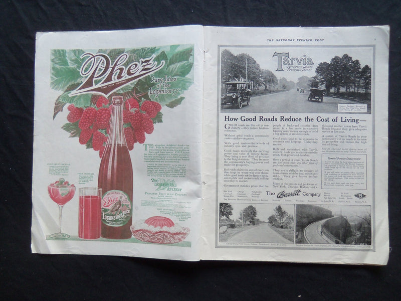 1917 AUGUST 18 THE SATURDAY EVENING POST MAGAZINE - ILLUSTRATED COVER - SP 821