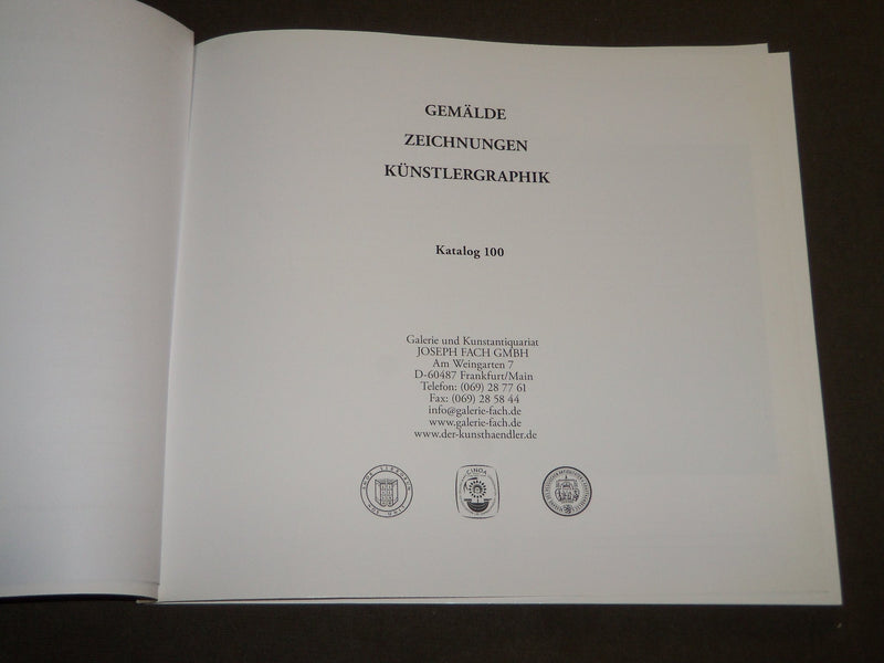 2000'S JOSEPH FACH KATALOG NO. 100 GERMAN CATALOG - NICE PRINTS - KD 5092