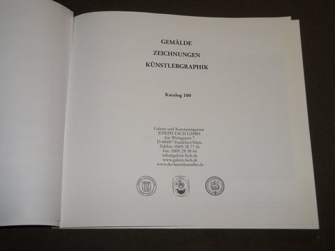 2000'S JOSEPH FACH KATALOG NO. 100 GERMAN CATALOG - NICE PRINTS - KD 5092
