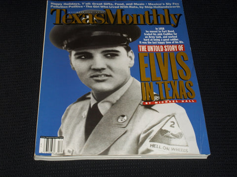 2000 DECEMBER TEXAS MONTHLY MAGAZINE - ELVIS IN TEXAS FRONT COVER - E 7502