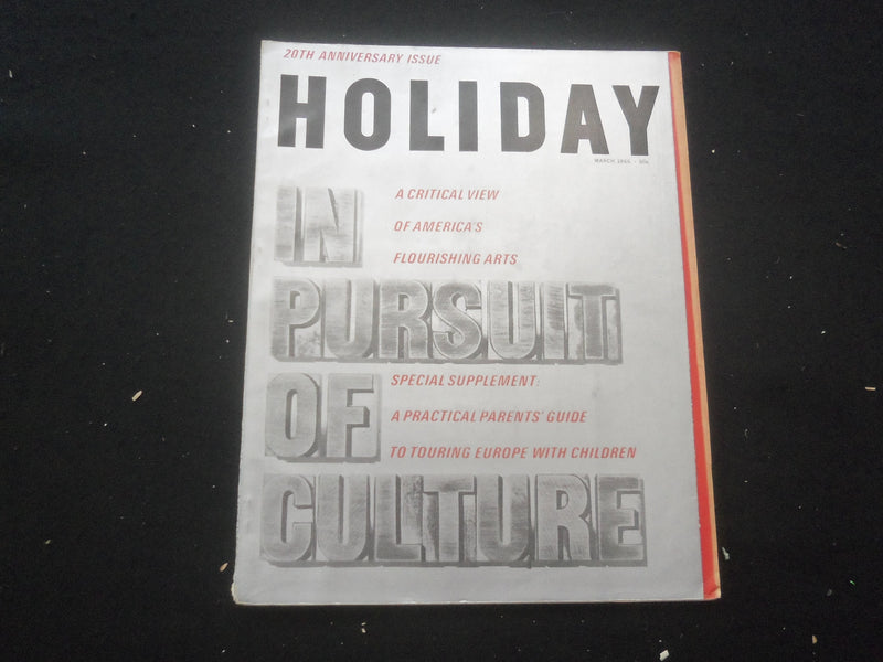 1966 MARCH HOLIDAY MAGAZINE - IN PURSUIT OF CULTURE - SP 8618L