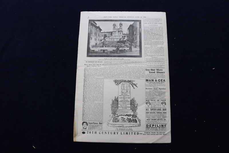 1906 JUNE 24 NEW-YORK TRIBUNE PHOTO SECTION - PEEKSKILL STATE CAMP - NP 8883