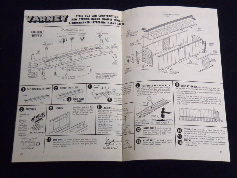 1950 MODEL LOCOMOTIVES AND ROLLING STOCK CATALOG - GORDAN VARNEY - J 8822