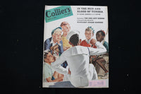 1943 APRIL 17 COLLIER'S MAGAZINE - A SAILOR TALKING WITH BOYS COVER - E 11043