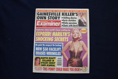 1994 MAY 10 NATIONAL EXAMINER MAGAZINE - MARILYN'S SECRETS COVER - E 18449