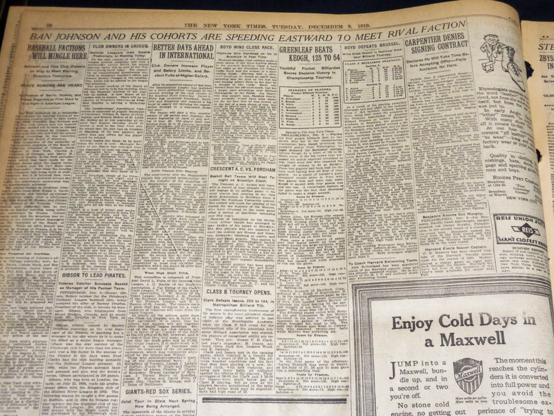 1919 DECEMBER 9 NEW YORK TIMES - COUNTRY WIDE CURB ON SOFT COAL - NT 7950
