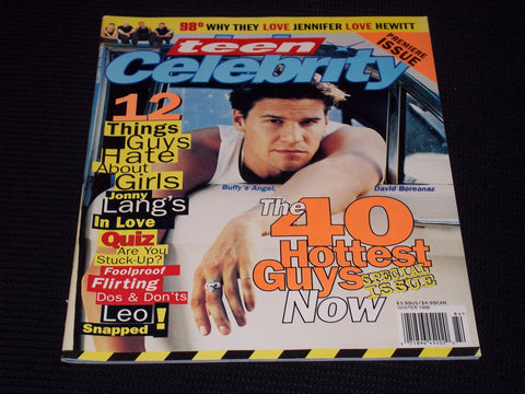 1998 WINTER TEEN CELEBRITY MAGAZINE - DAVID BOREANAZ - PREMIER ISSUE - E 16877