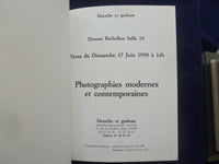 1990 DROUOT RICHELIEU SALLE 10 HARDCOVER BOOK - PHOTOGRAPHIES - FRENCH - KD 8870