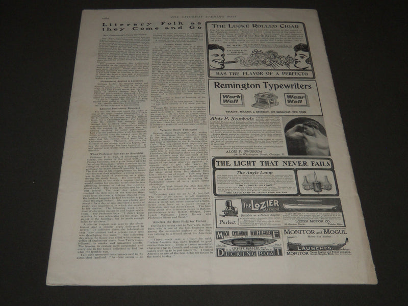1900 MAY 12 THE SATURDAY EVENING POST MAGAZINE - ILLUSTRATED COVER - SP 582