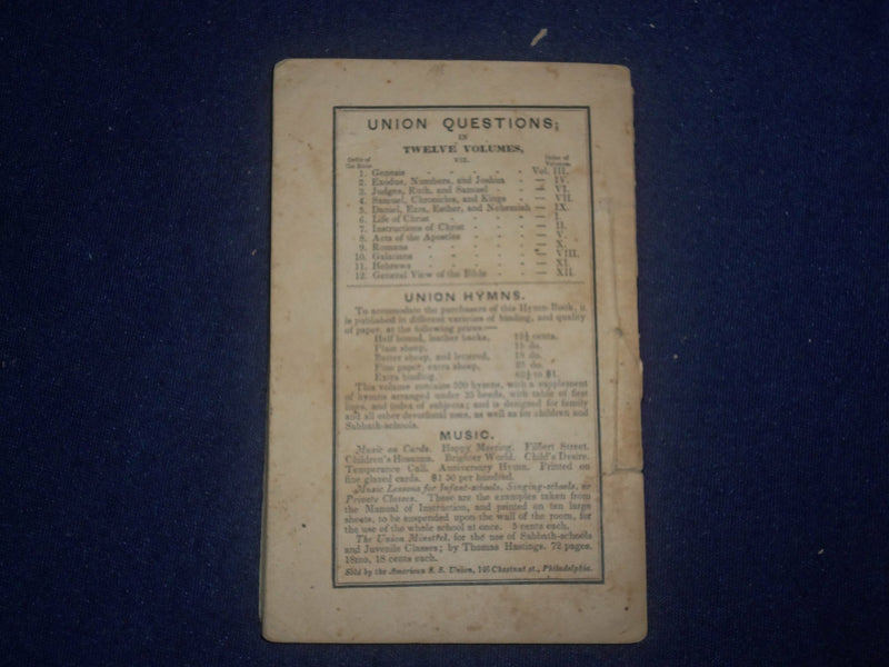 1843 LETTERS TO SABBATH-SCHOOL CHILDREN - REV. J SCUDDER, MD - J 6447