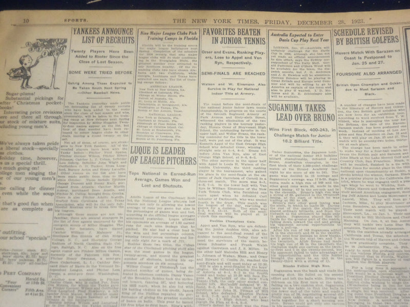 1923 DECEMBER 28 NEW YORK TIMES - DIXMUDE SIGHTED WEDNESDAY ADRIFT - NT 9222