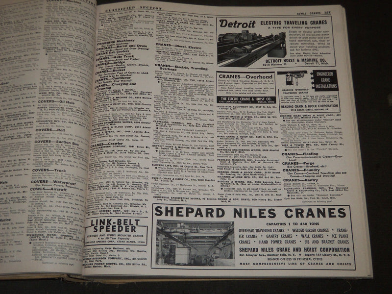 1948 FALL CONOVER-MAST PURCHASING DIRECTORY 15TH EDITION VOLUME 8 - KD 3396H
