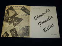 1950'S MIA SLAVENSKA BALLET PROGRAMS LOT OF 2 - GREAT PHOTOS - J 5036