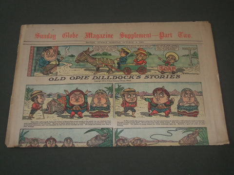 1908 OCTOBER 4 SUNDAY BOSTON GLOBE SUPPLEMENT PART 2 - COLOR COMICS - NP 2793