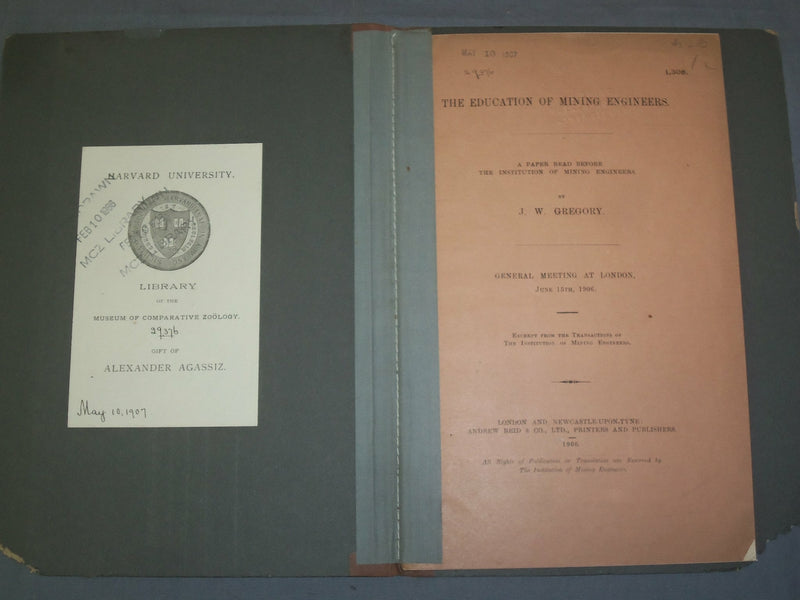 1906 THE EDUCATION OF MINING ENGINEERS BY J. W. GREGORY - J 4921