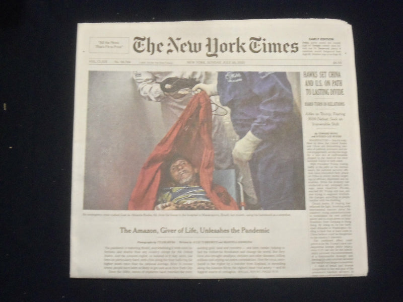 2020 JULY 26 NEW YORK TIMES - THE AMAZON, GIVER OF LIFE, UNLEASHES THE PANDEMIC