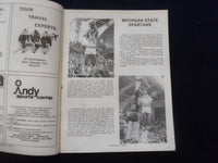 1976 JAN 26 COLLEGE BASKETBALL PROGRAM- PURDUE UNIV VS. MICHIGAN STATE- SP 1533R