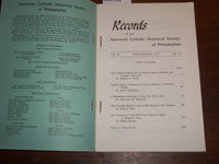 1977 MARCH/DECEMBER RECORDS OF THE AMERICAN CATHOLIC HISTORICAL SOCIETY - K 1120