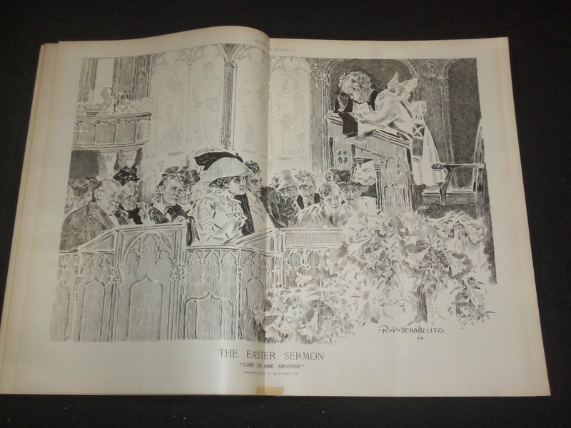 1910 MARCH 26 HARPER'S WEEKLY MAGAZINE- KING OF SPAIN & ASTURIAS PRINCE- ST 6367