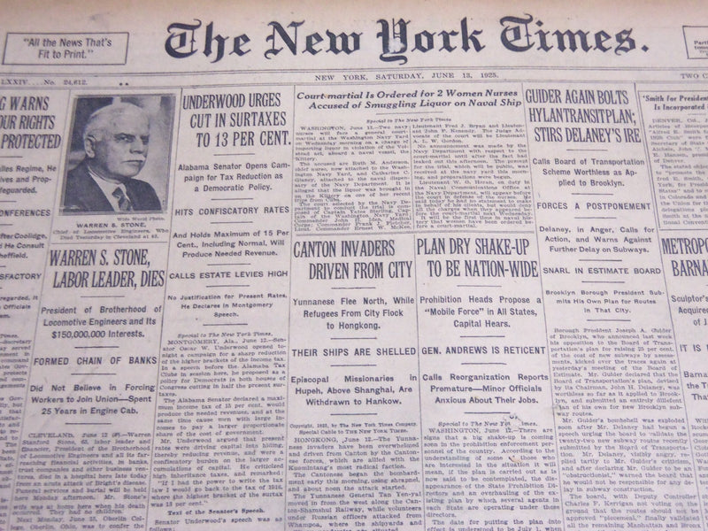 1925 JUNE 13 NEW YORK TIMES - SCOPES REFUSED $50,000 MOVIE OFFER - NT 5410