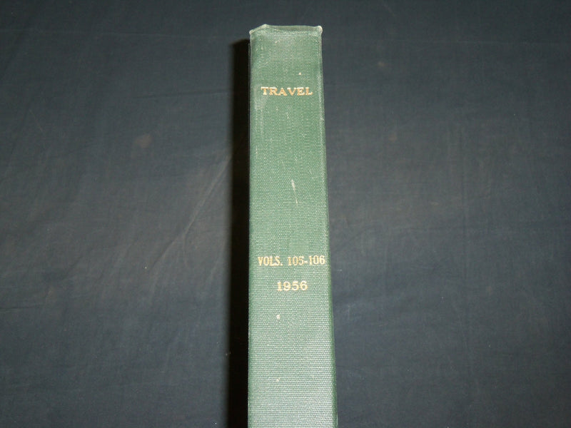 1956 JANUARY-DECEMBER TRAVEL MAGAZINE BOUND VOLUME - GREAT COVERS - KD 5998